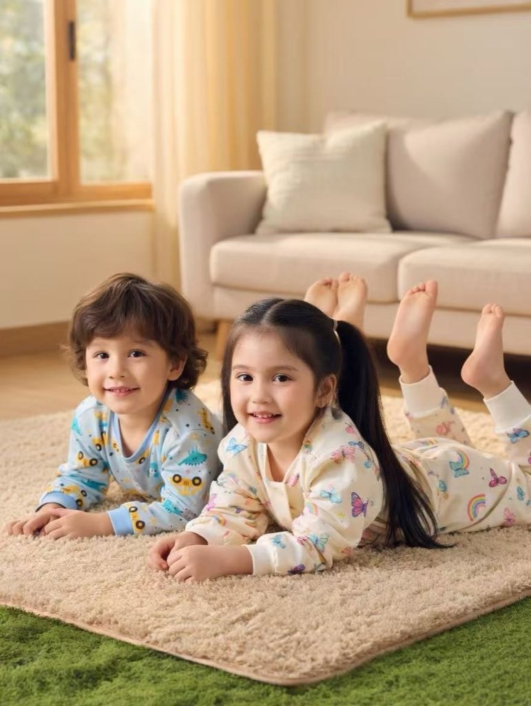 家居场景中的婴童服饰展示